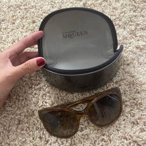 Alexander McQueen tortoise shell sunglasses